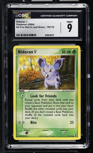 Nidoran ♀ graded CGC 9 for sale on eBay