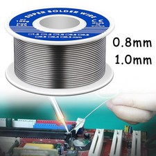 60/40 Tin Lead Rosin Flux Core Solder Wire Electrical Soldering 0.8/1.0mm 100g