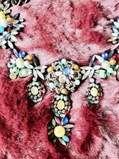 Statement Halskette Schwarz Bunt Schwer Ausgefallen Zara Wie Neu