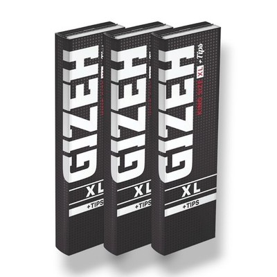 Gizeh Long Papers + Tips, King Size XL | 3 Heftchen