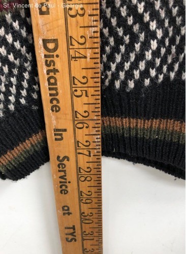 Mark Shale Geometric Scotland 2-Ply Lambswool 90s Pullover Sweater - Size L - Picture 3 of 7