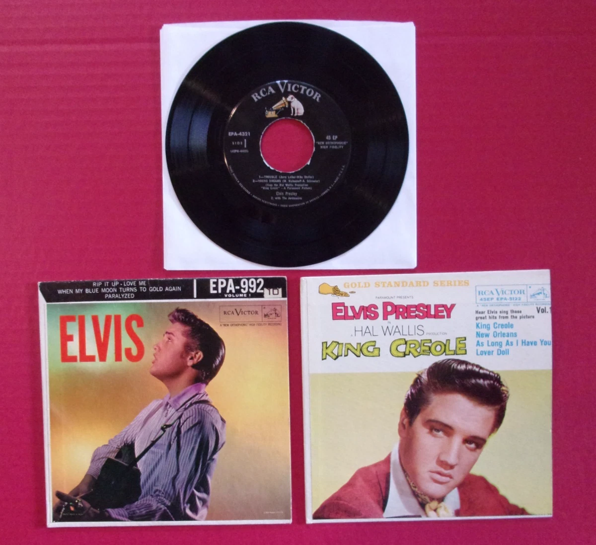 ELVIS PRESLEY - King Creole (EPA-5122) NM "Gold Standard Series" Cover!
