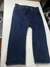 Levis 501 Mens Blue Button Fly Denim Jeans sz 38 38x30