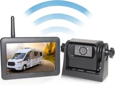 EWAY WiFi Magnetic Hitch Wireless Backup Rear/Front View Camera Black 