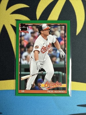2026 Topps Series 2 Pete Alonso 1991 Retro GREEN Parallel /99 #91B2-32 Orioles