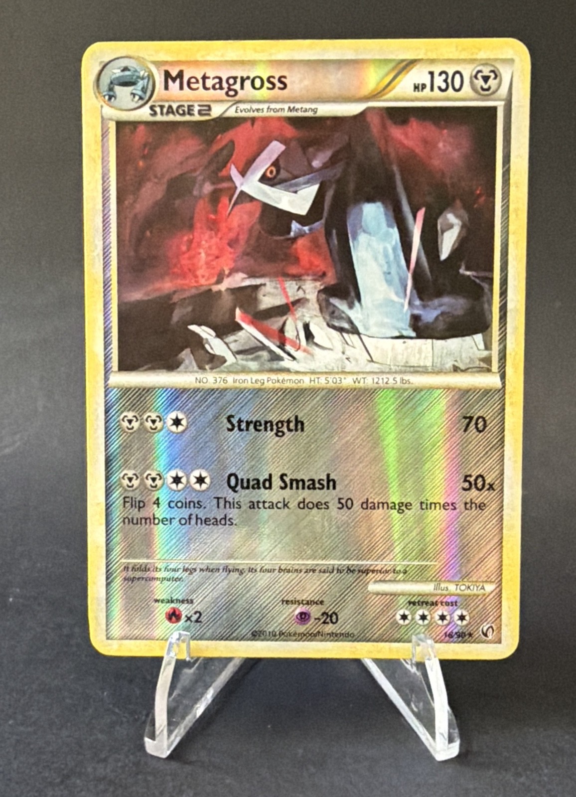 Metagross 18/90 Undaunted Pokemon Reverse Holo Rare