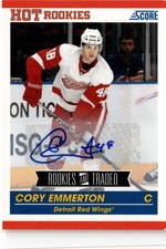 2010-11 Score #606 Cory Emmerton Signatures