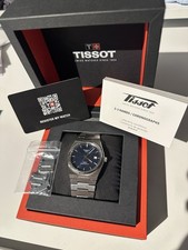 Tissot PRX Powermatic 80 Automatic Watch 40mm Blue Dial,, Box 