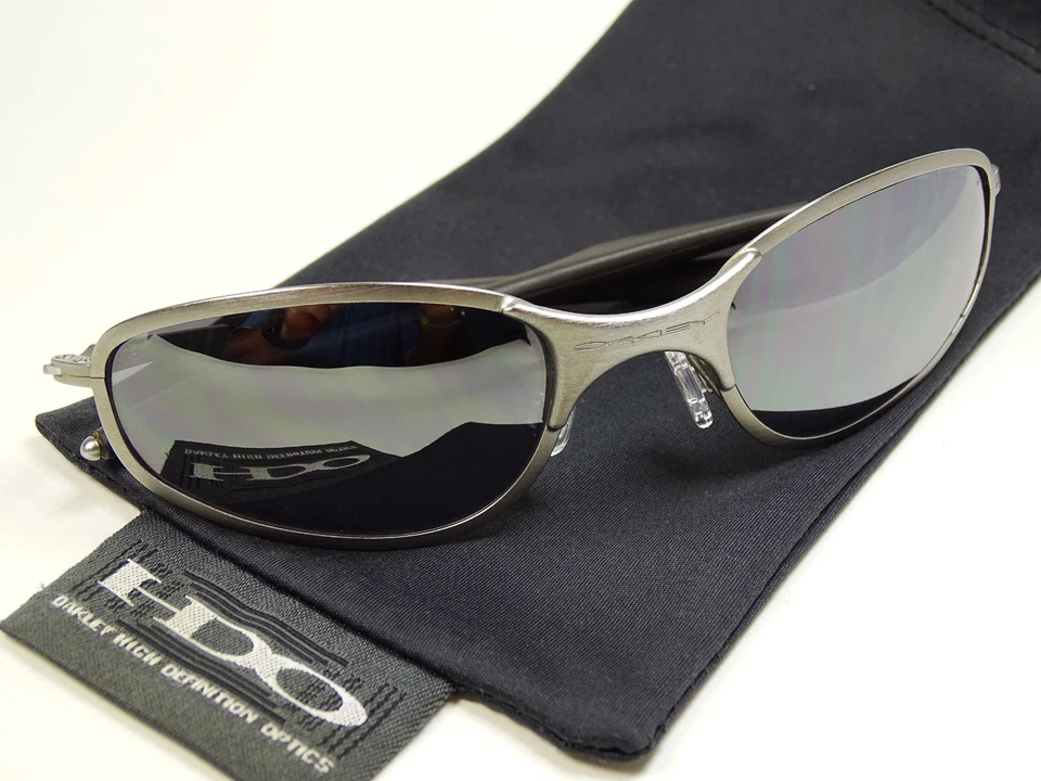 Oakley A Wire Brushed Thick Sonnenbrille Wiretap Square Nanowire Conductor Why C, Foto 4 von 5