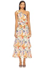 ASTR the Label Natali Dress in White Coral Floral M New