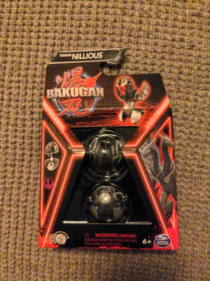 (((NEW))) Titanium Black Nillious Figure Bakugan Gen 3