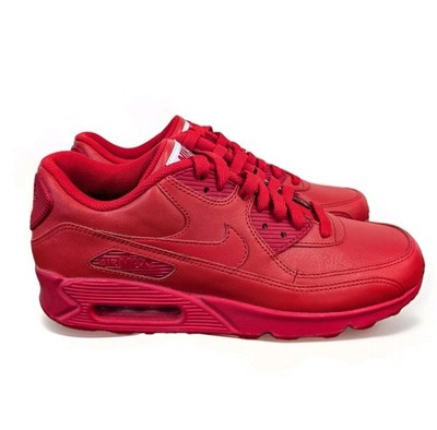 Nike Air Max Triple Red Leather Shoes Sneakers NIKEiD 653533-901 Mens 9.5 RARE