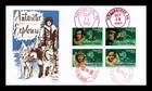 DR JIM STAMPS US COVER ANTARCTIC EXPLORERS FDC SETENANT MULTI HAND CANCEL GAMM