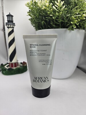 African Botanics Mineral Cleansing Mask 1.7 oz TRAVEL SIZE NWOB New