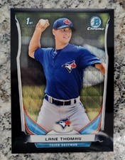 2014 Bowman Draft Chrome Black Wave Refractors Lane Thomas #CDP124