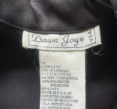 チェスト Vintage 90s Black DAWN JOY Fitted Trench Dress Suit Jacket M/L | eBay