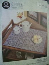 2 Opera Crochet Patterns- Mats For Nesting Table and Trolley Cloth