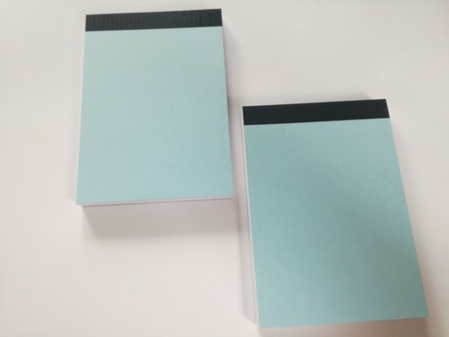 12 X A6 BLOTTER NOTAS DE PAPEL BLANCO LISO MEMO NOTEBOOK 100 hojas por almohadilla. - Imagen 6 de 8
