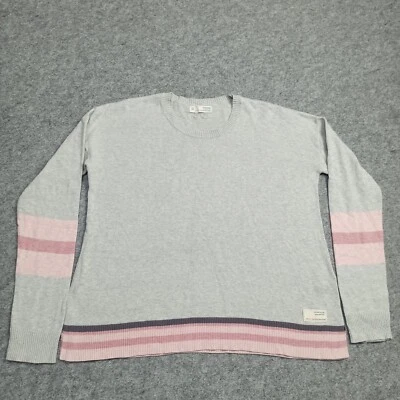 Odd Molly Pull Surdimensionné 1 - S Gris Rose Coton Tricot Lâche 818 Petit - Photo 1/4