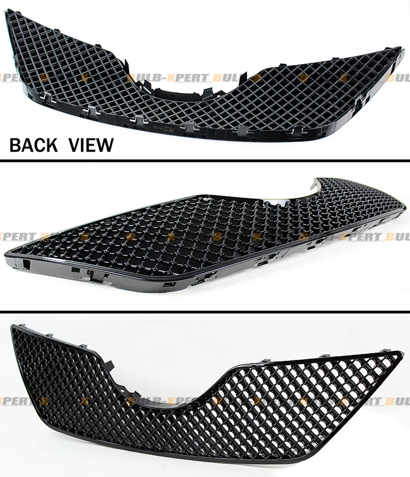 PARA 2007-2009 TOYOTA CAMRY BLACK OUT JDM 3D GRADE FRONTAL DE DIAMANTE GRADE DE MALHA - Imagem 3 de 4