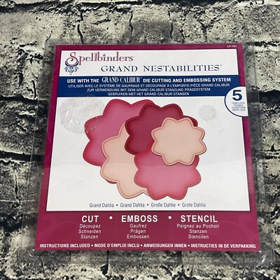Spellbinders GRAND NESTABILITIES Grand Dahlia LF-191 Decorative Dies Cut Emboss