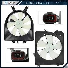 Radiator Condenser Cooling Fan Assembly For 2005 2006 2007-2010 Honda Odyssey