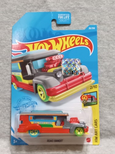 Hot Wheels 2021 Road Bandit HW Art Cars red Factory Sealed