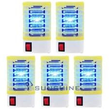 5X Lámpara eléctrica para matar mosquitos Bug Insect Zapper nocturna LED UV Luz