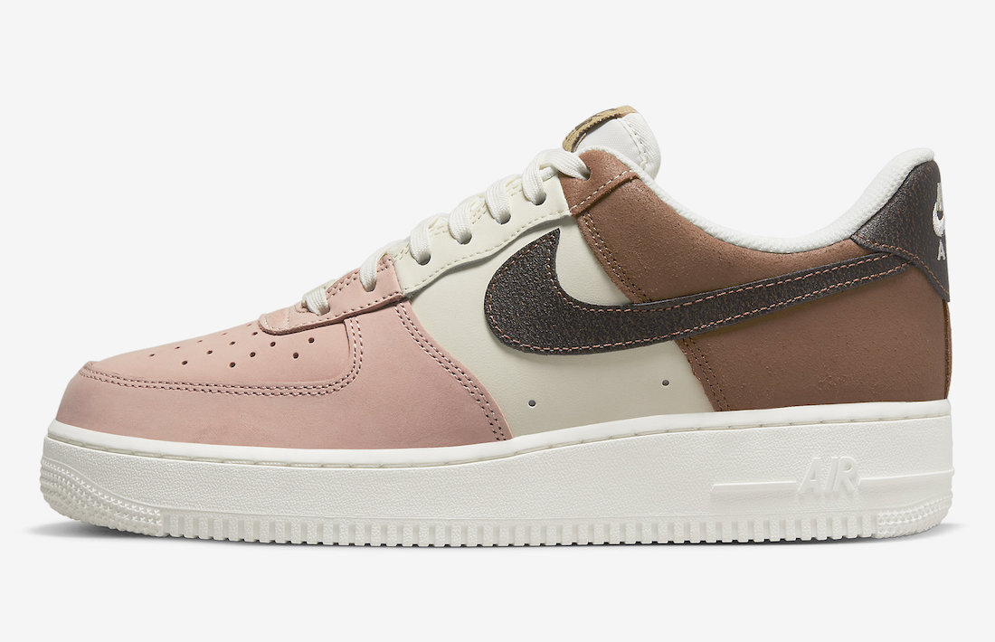 Nike Air Force 1 07 LV8 Низкие Неаполитанские розовые Белые коричневые DX3726-800 sz 14 Мужские