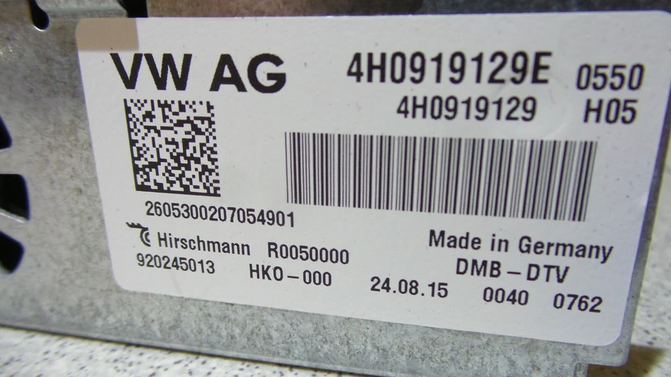 Audi A4 8K A5 8T A6 A7 4G A8 4H Q5 8R Q3 Q5 Q7 4L DMB-DTV Digital TV Tuner 18Km - Изображение 4 из 4