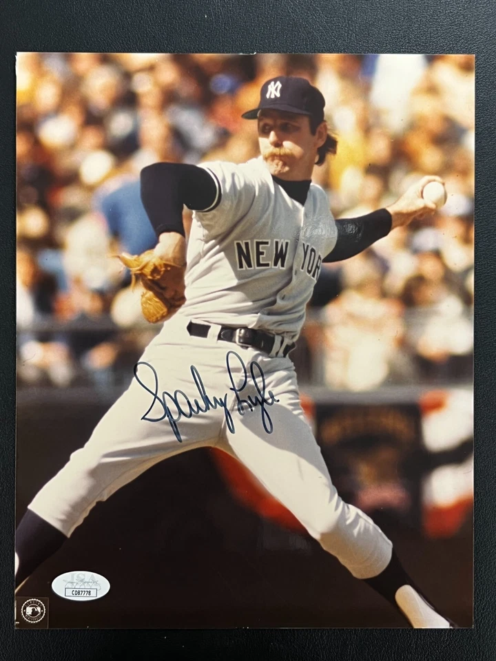 Sparky Lyle Signed 8x10 Photo JSA AUTO Relief Pitcher MLB Red Sox/Yankees NICE! - Image 2 of 4