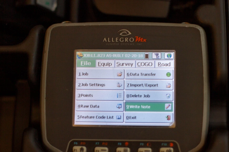 Recolector de datos portátil Juniper Systems Allegro MX con Carlson SurvCE 2.62 Foto 3 de 3