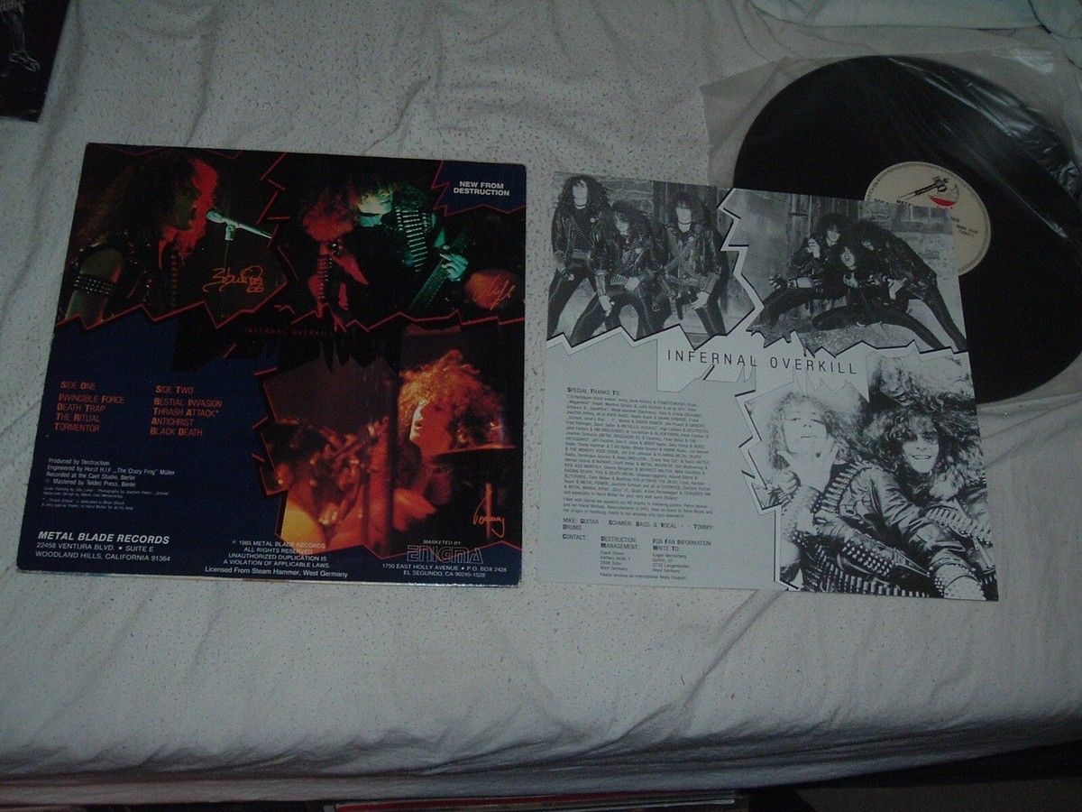 DESTRUCTION Infernal Overkill '85 ORIGINAL US press LP MINT- | eBay