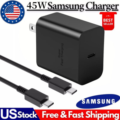 45W PD Fast Charger Wall Adapter Usb Type Charging Cable for Samsung Galaxy S23