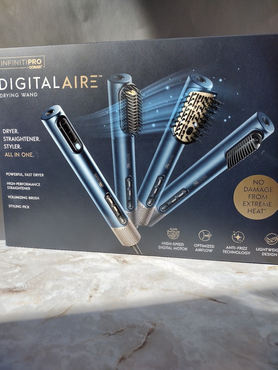 CONAIR InfinitiPRO DIGITALAIRE Drying Wand w/ Attachments NEW IN