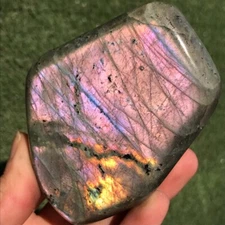 440G Natural Purple Labradorite Quartz Freeform Crystal Mineral specimen Healing