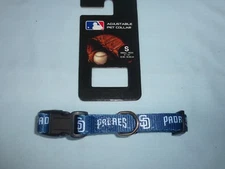 SAN DIEGO PADRES  9" - 14" long DOG/PET COLLAR size Small 5/8" wide NWT by Sparo