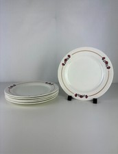 Ancien Service de 6 Assiette Graziella en Terre de Fer Charbonnier Salins