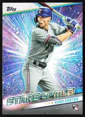 2024 Topps Stars of MLB Evan Carter Rookie Texas Rangers