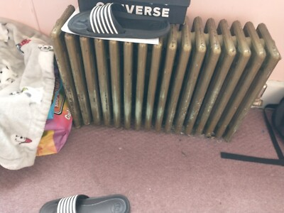 #ad 🔥Antique Vintage Cast Iron Hot Water Heater Radiator Great Condition No Leaks $199.00