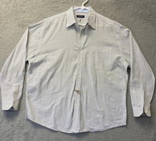 Nautica Mens Shirt Sz 17 1/2 34/35 Blue white Button Down /106-28