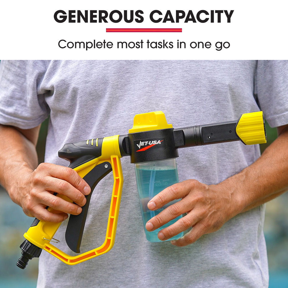 PRESALE JETUSA Foam Cannon Soap Applicator Gun For Garden Hose Snow