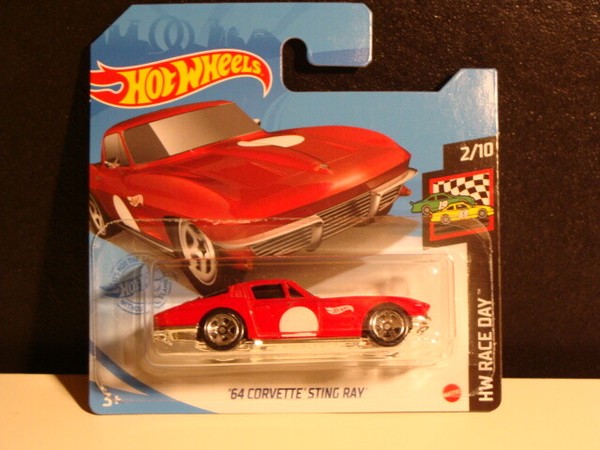 Hot Wheels ´64 Corvette Sting Ray - 2021 Hw Race Team 2/10 Ovp/Neu 1:64-image