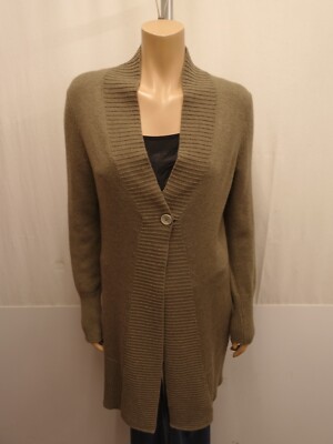 BRUNELLO CUCINELLI Strickjacke Gr. L Cardigan Kaschmir  Khaki Grün