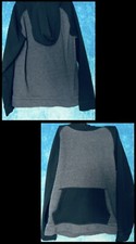 Tek Gear Black/Gray Youth Boys Size L 14-16 Hoodie Hooded Sweatshirt