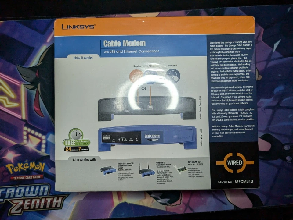 Linksys BEFCMU10 USB Wired Ethernet Cable Modem Brand New Factory Sealed - Image 3 of 4