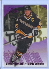 1994-95 Flair - Mario Lemieux - Center Spotlight - Pittsburgh Penguins - #6