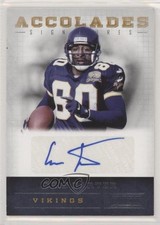 2011 Panini Playbook Accolades Signatures 40/49 Cris Carter #20 Auto HOF 0f4