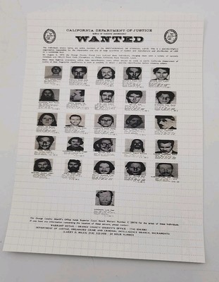 ''Wanted Poster'' Brotherhood Of Eternal Love Blotter Art Print