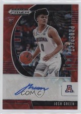 2020-21 Panini Prizm Draft Picks Prospect Choice Red 42/88 Josh Green Auto 2r7